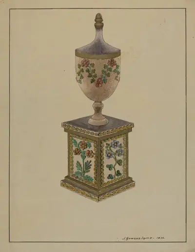 Wooden Mantel Ornament