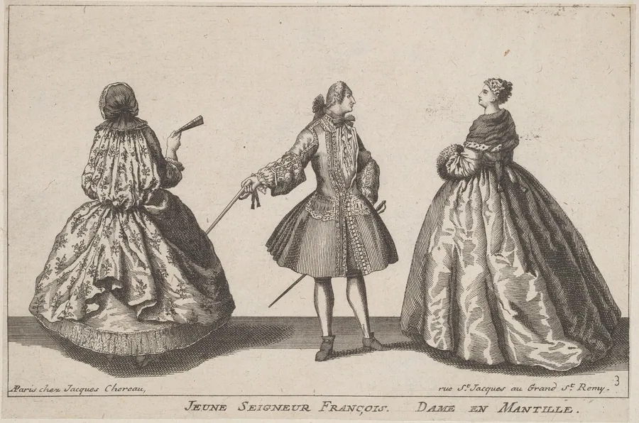 Jeune Seigneur François/Dame en Mantille by Jacques Chéreau