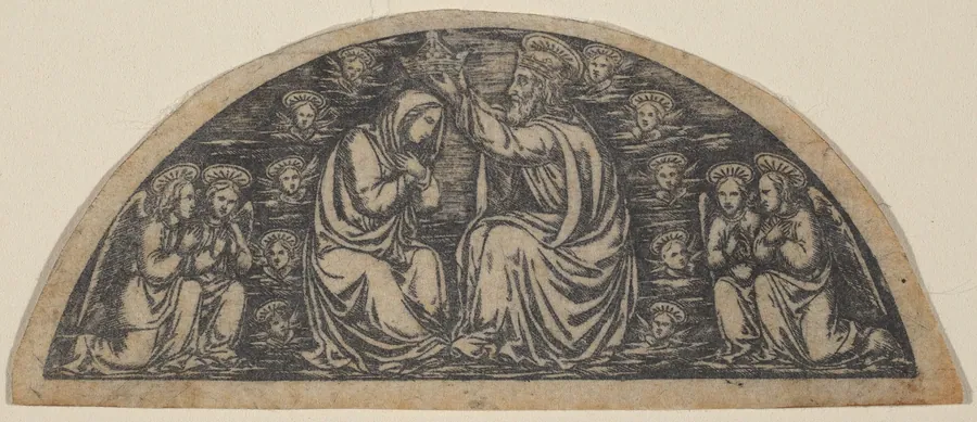 Coronation of the Virgin by Italian 19th Century