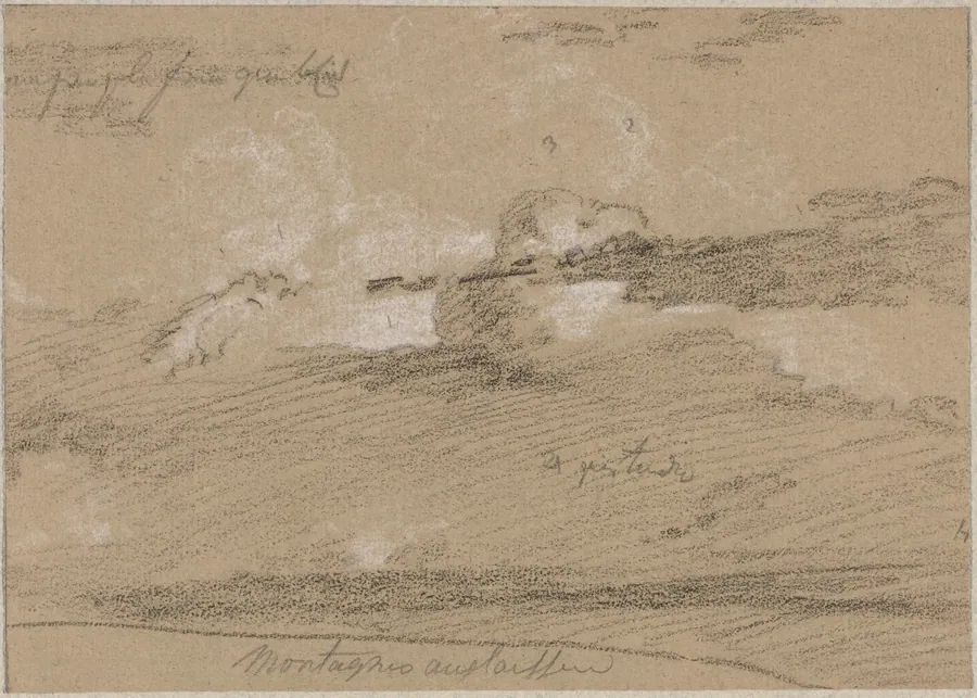 Study of Clouds above the Mountains by Jean Antoine Linck