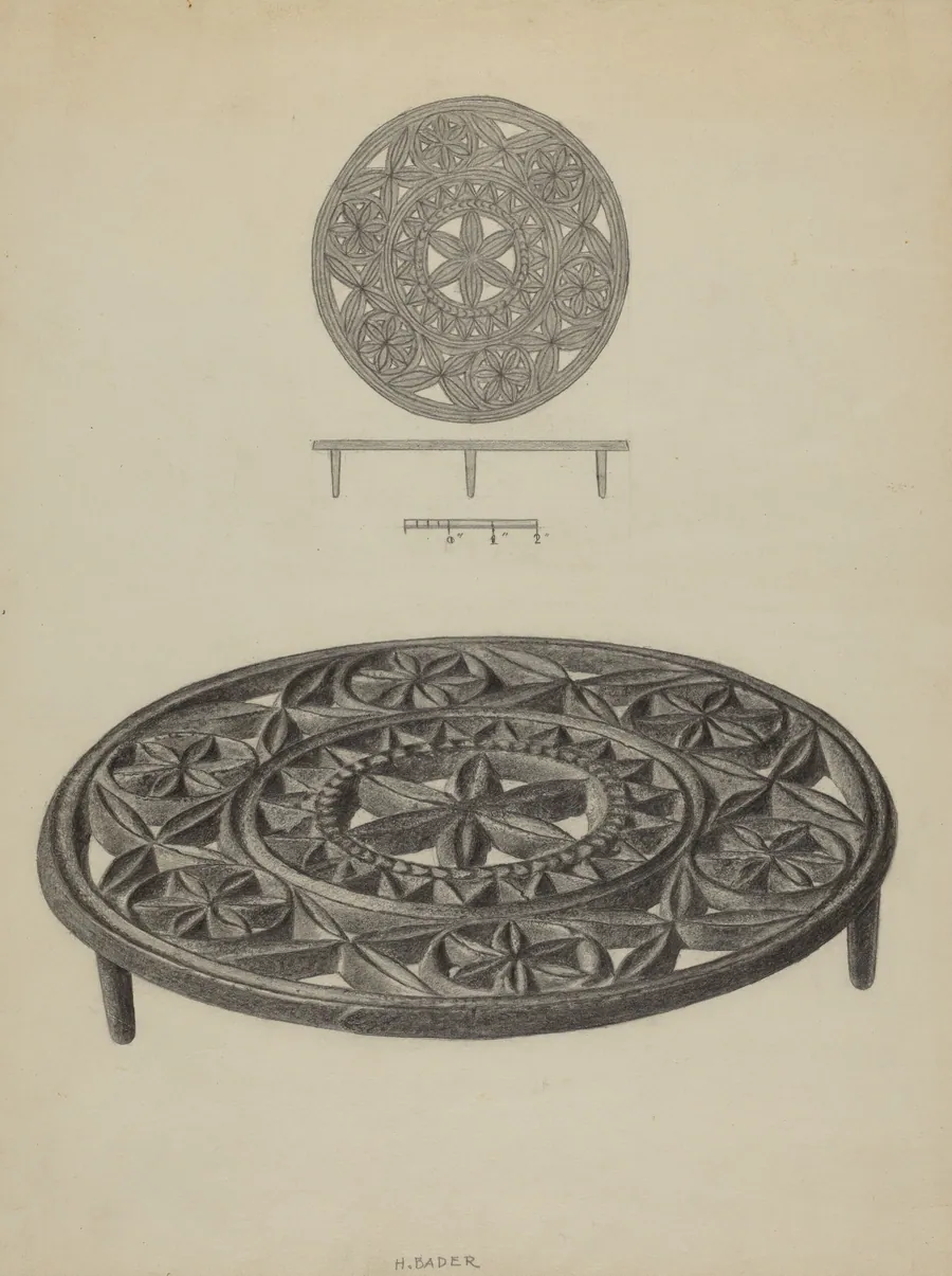 Pa. German Trivet by Herman Bader