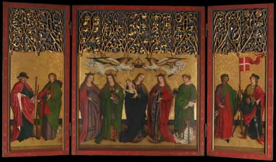 The Burg Weiler Altar Triptych (Altarpiece with the Virgin and Child and Saints)