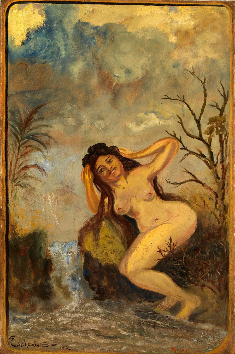 Portrait of Rose Marie by Louis M. Eilshemius, born Arlington, NJ 1864-died New York City 1941