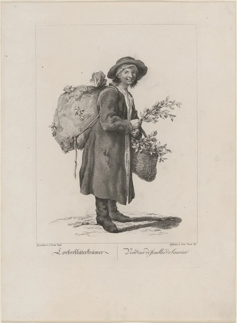 Lorberbläterkrämer (Bay Leaf Seller) by Friedrich August Brand