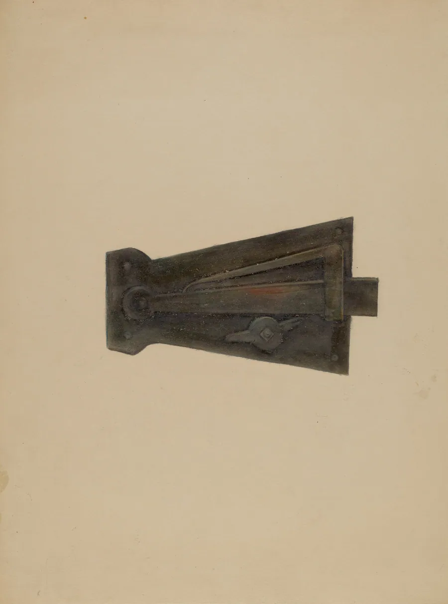 Wrought Iron Latch Lock by Henry Meyers