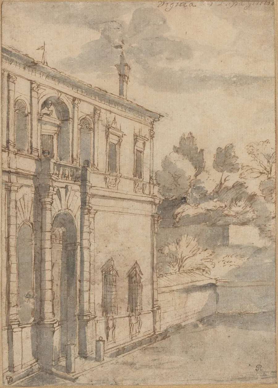 Villa di Papa Giulio by Claude Lorrain
