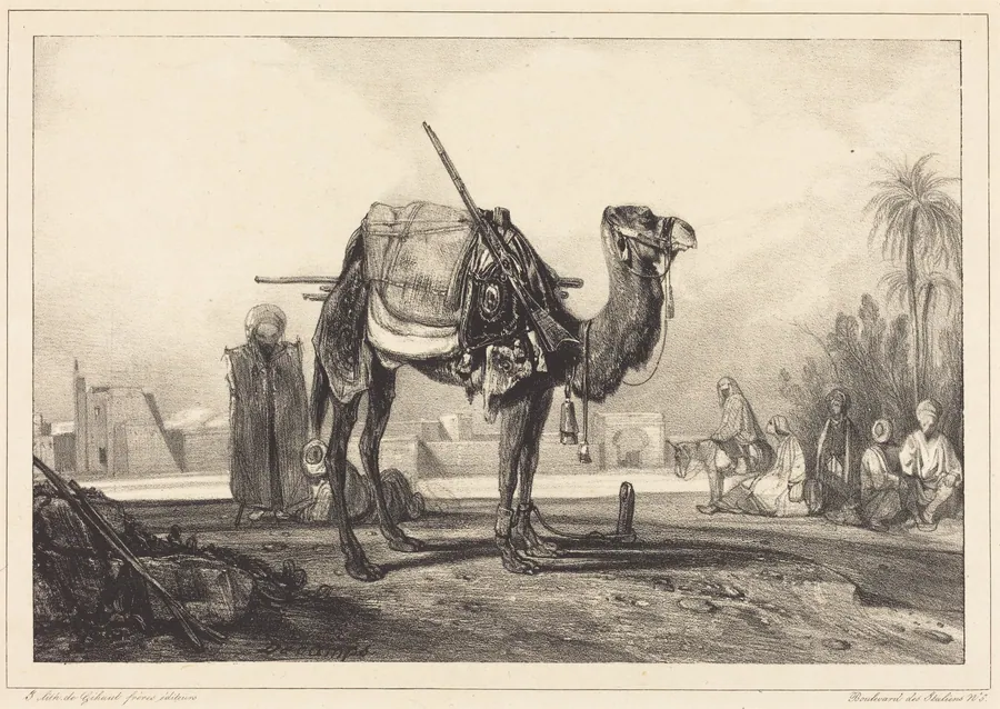 Camel and Arabs by Alexandre-Gabriel Decamps
