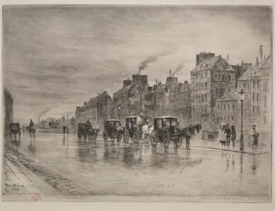 A Winter Morning on the Quai de l'Hôtel -Dieu