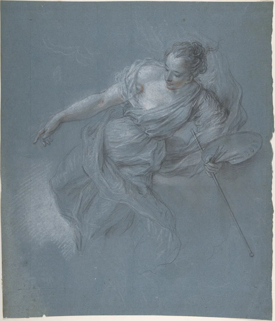 Allegorical Figure of Painting by Charles Antoine Coypel