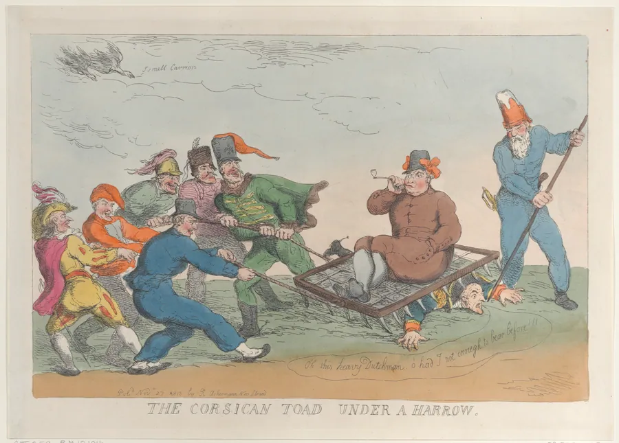 A Corsican Toad Under a Harrow by Rudolph Ackermann, London