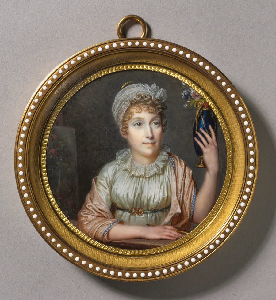 Portrait of Anne Vallayer-Coster by François Dumont