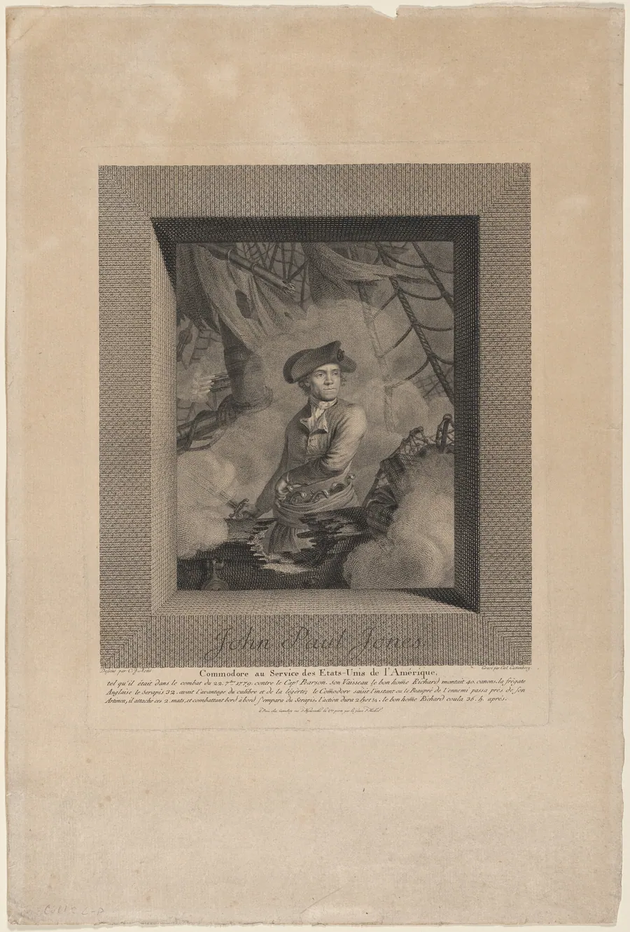 John Paul Jones, Commodore au Service des Etats Unis de l'Amérique (John Paul Jones, Commodore in the Service of the United States of America) by Carl Guttenberg