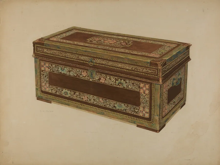 Pa. German Chest by Samuel Philpot