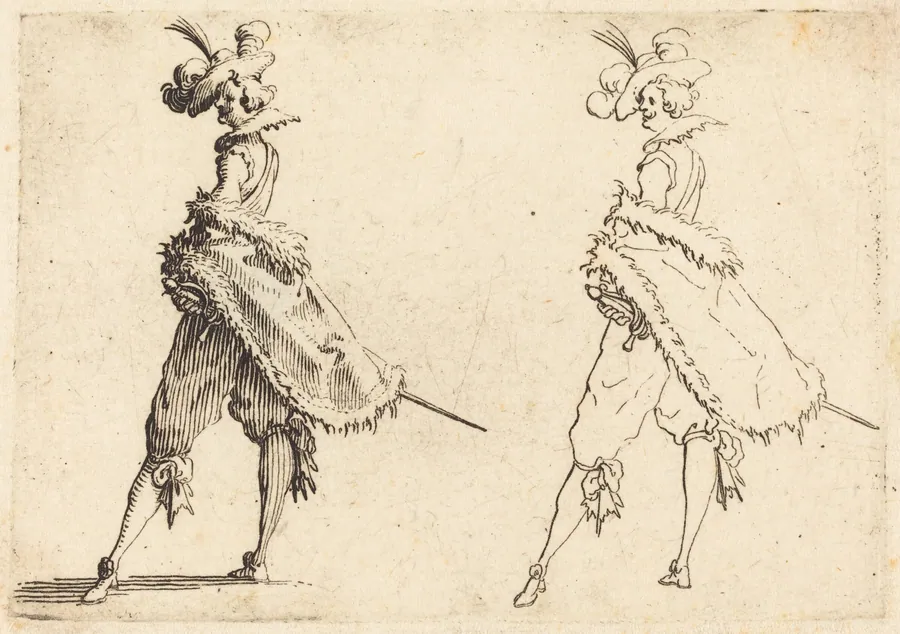 Gentleman Viewed from the Side by Jacques Callot