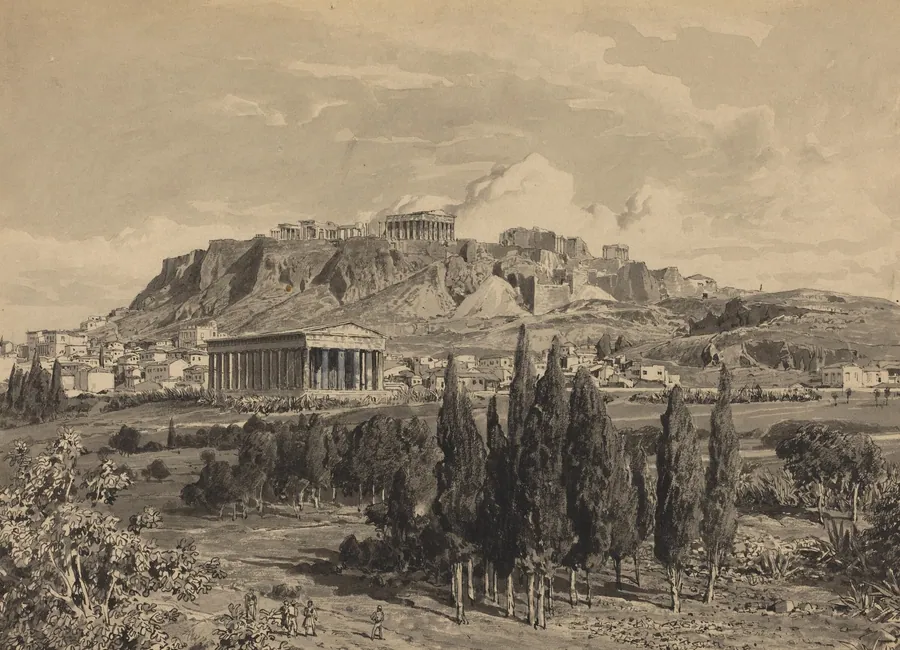 Temple of Hyphaestus by Themistocles von Eckenbrecher
