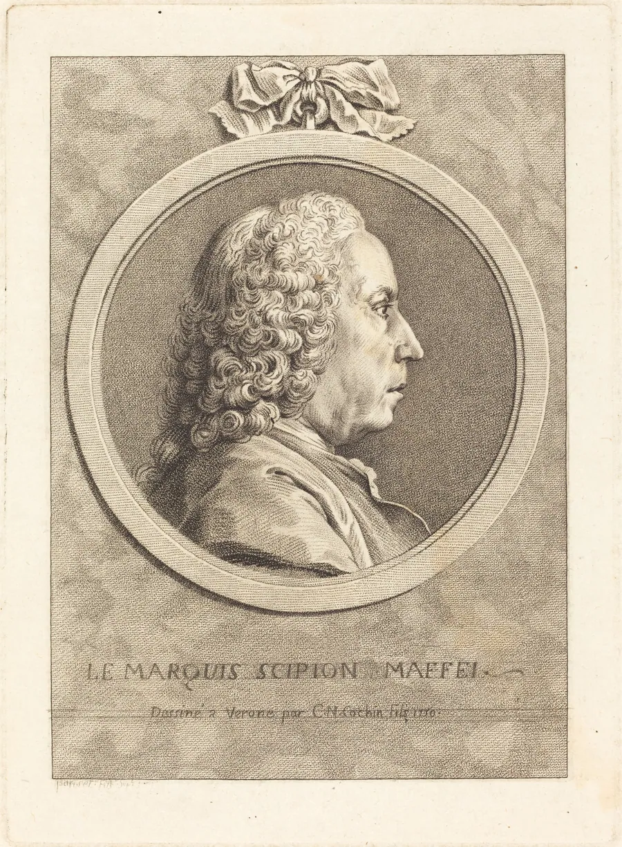 Le Marquis Scipion Maffei by Charles-Nicolas Cochin II