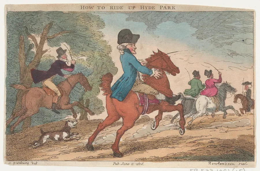 How to Ride Up Hyde Park by Henry William Bunbury
