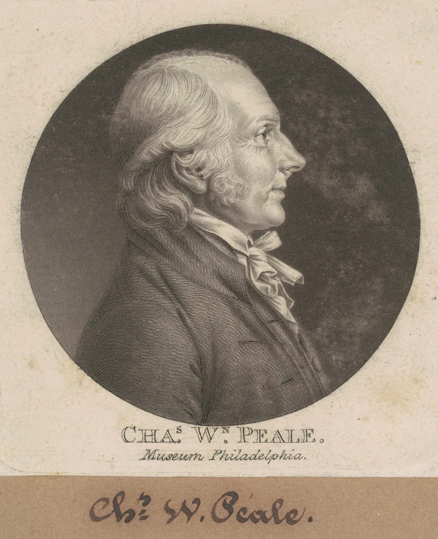 Charles Willson Peale by Charles B. J. Févret de Saint-Mémin