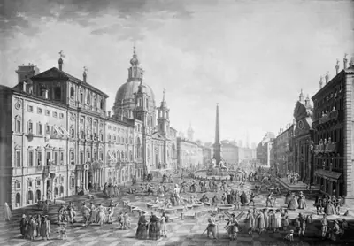 Piazza Navona i Rom, i karnevalstiden