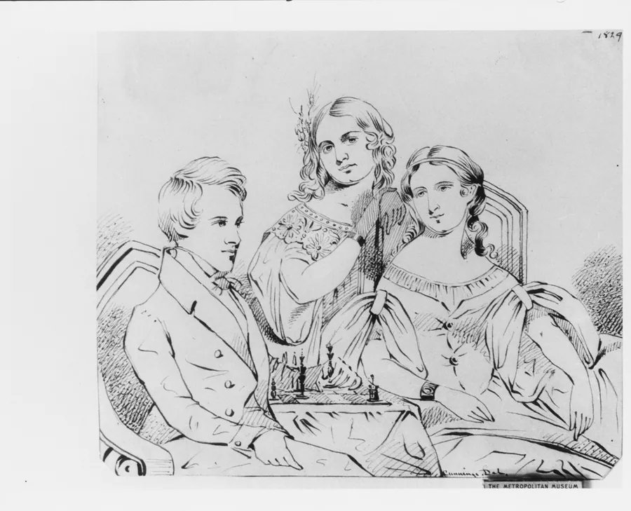 Family Group (from McGuire Scrapbook) by Thomas Seir Cummings
