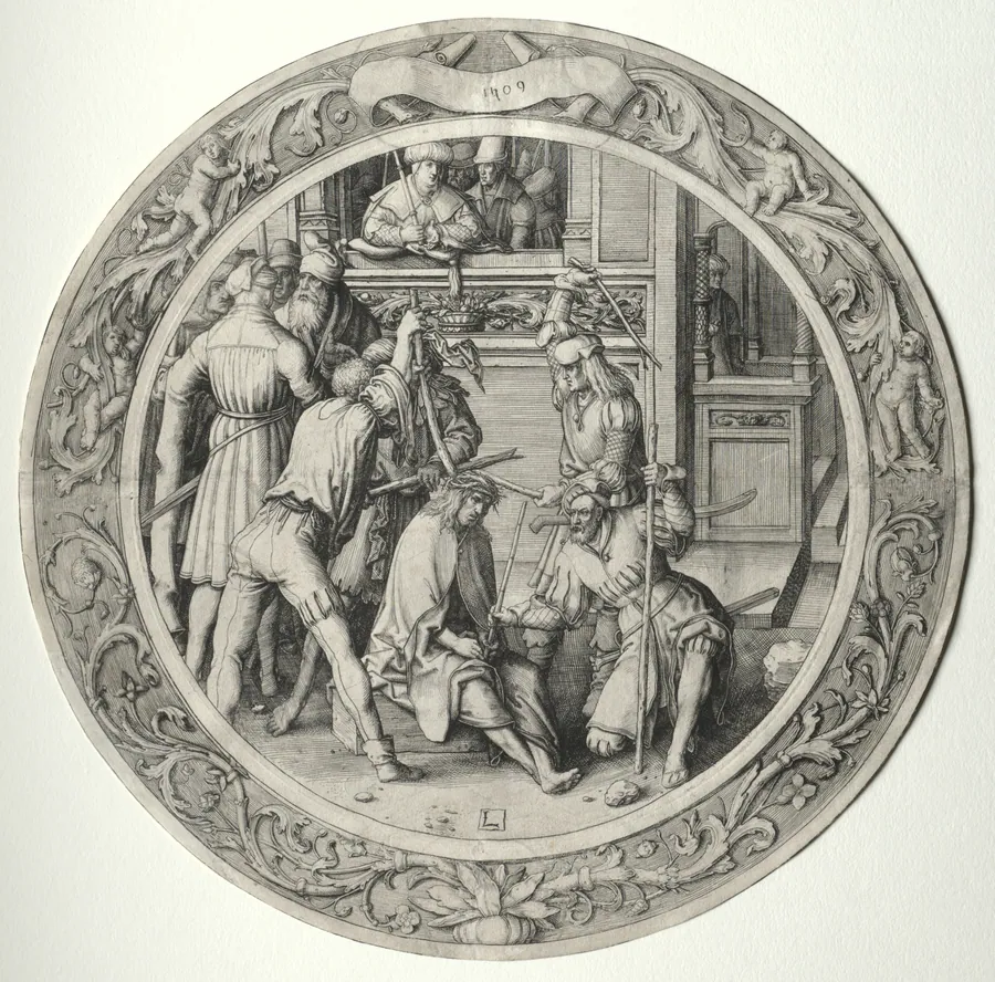 The Round Passion: Christ Crowned with Thorns by Lucas van Leyden