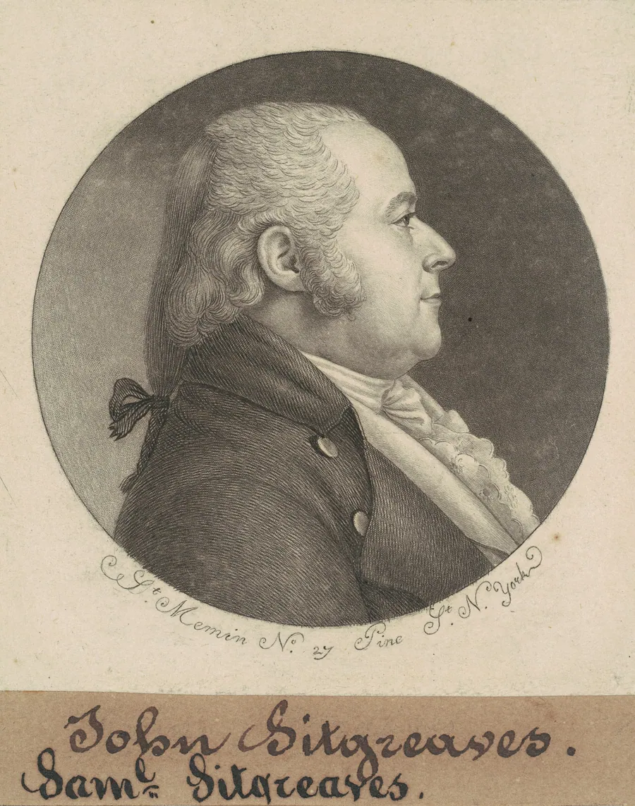 Samuel Sitgreaves by Charles B. J. Févret de Saint-Mémin