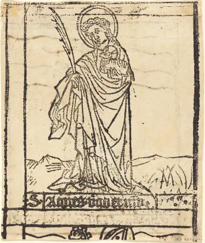 Saint Agnes [verso]