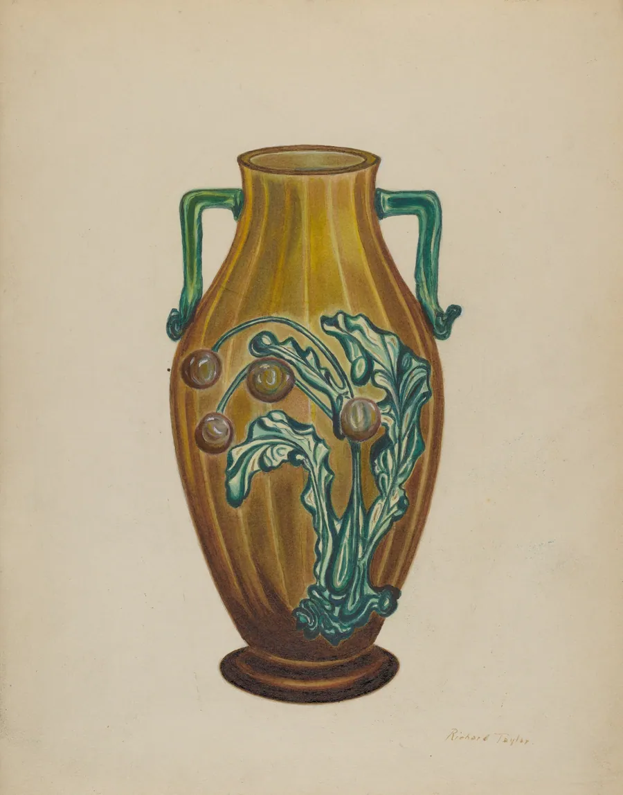 Amber Vase by Richard Taylor