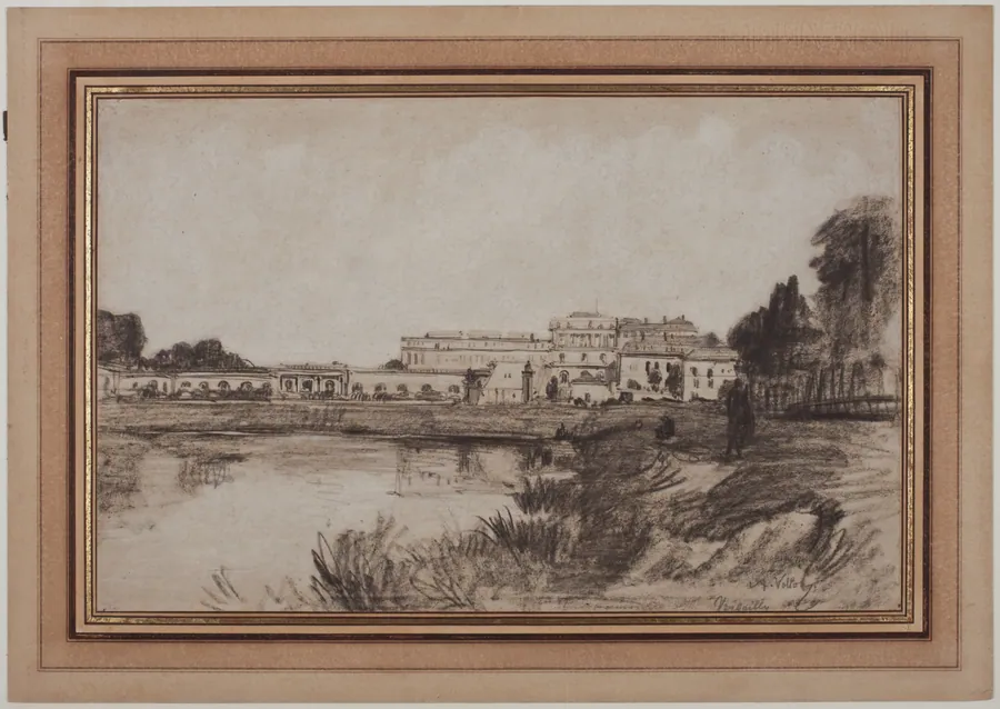 View of Versailles by Antoine Vollon