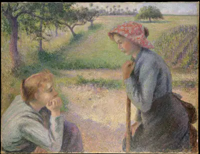 Two Young Peasant Women