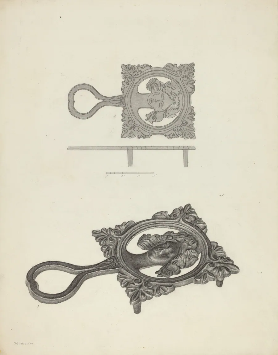Flat Iron Holder by Milton Grubstein