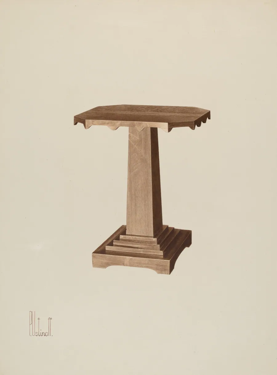 Octagonal Table by Peter C. Ustinoff