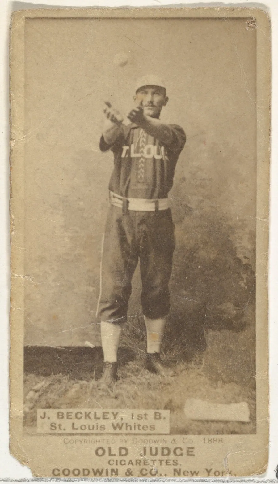 Beckley, 1st Base, St. Louis Whites, from the Old Judge series (N172) for Old Judge Cigarettes by Goodwin & Company