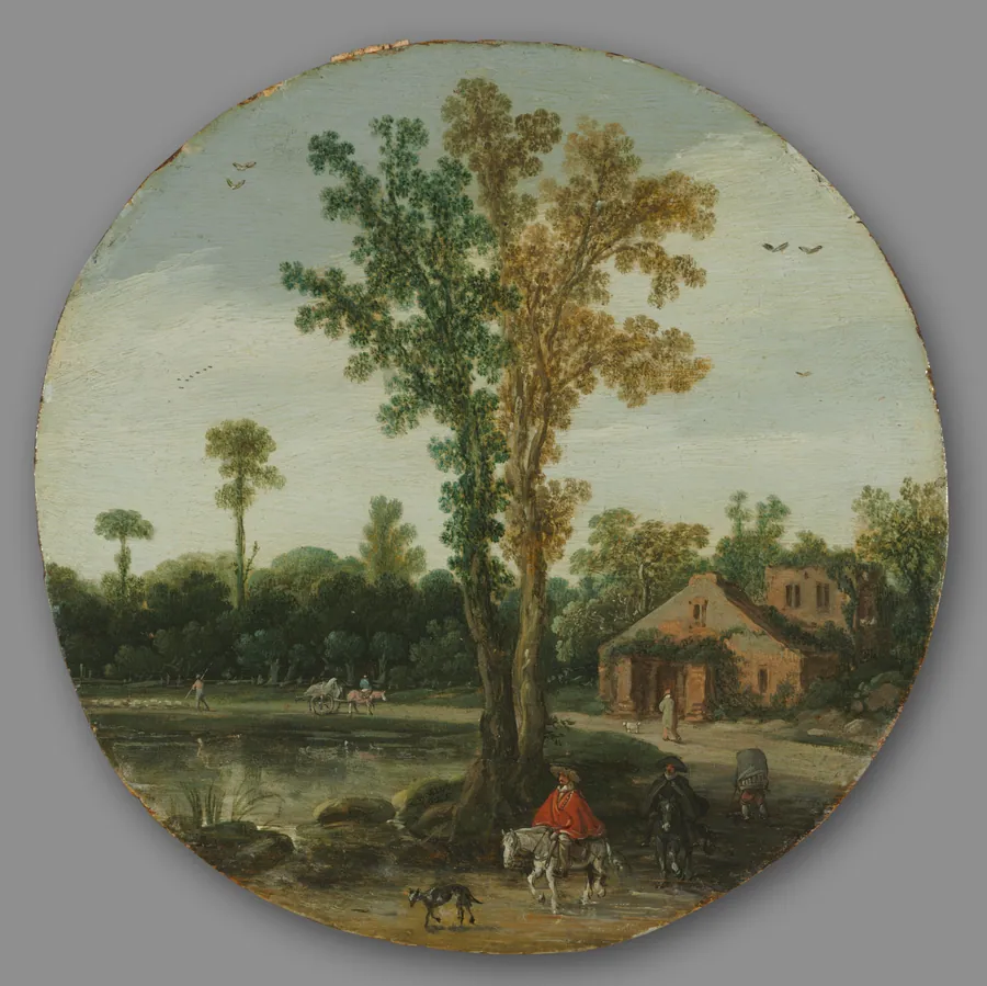 Travelers by a Lake by Esaias van de Velde