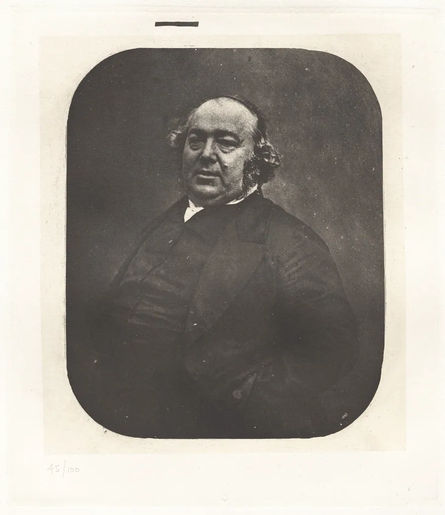 Planche IX – Portrait de Jules Janin, d'après Nadar  (Plate IX – Portrait of Jules Janin, by Nadar) by Charles Nègre