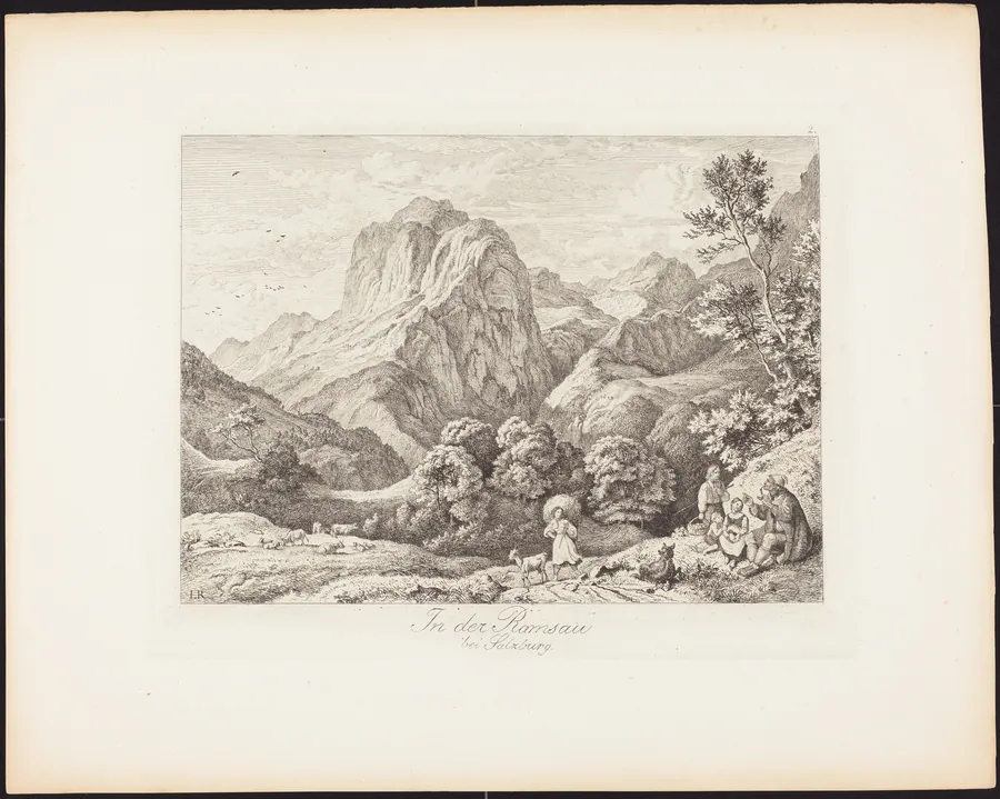 In der Ramsau bei Salzburg (In the Ramsau near Salzburg) by Ludwig Richter