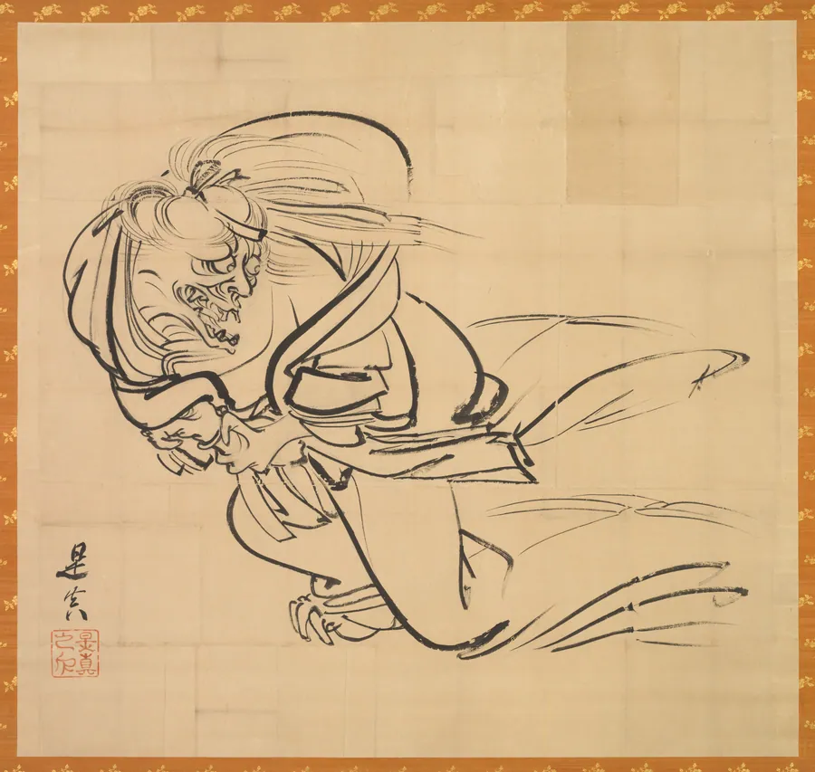Sketch of Ibaraki-dōji by Shibata Zeshin