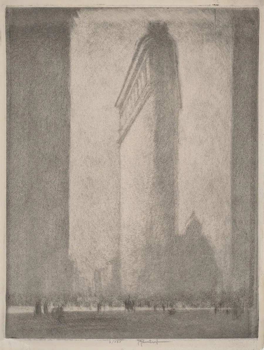 The Flat Iron New York by Joseph Pennell