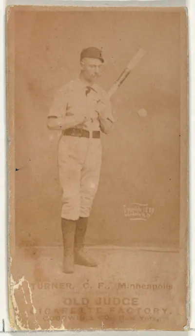 Thomas Turner, Center Field, Minneapolis, from the Old Judge series (N172) for Old Judge Cigarettes