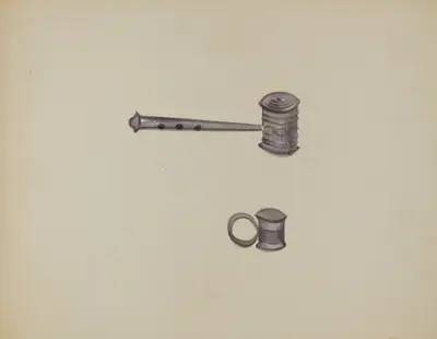 Two Tin Rattles