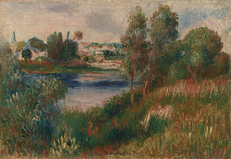 Landscape at Vétheuil by Auguste Renoir
