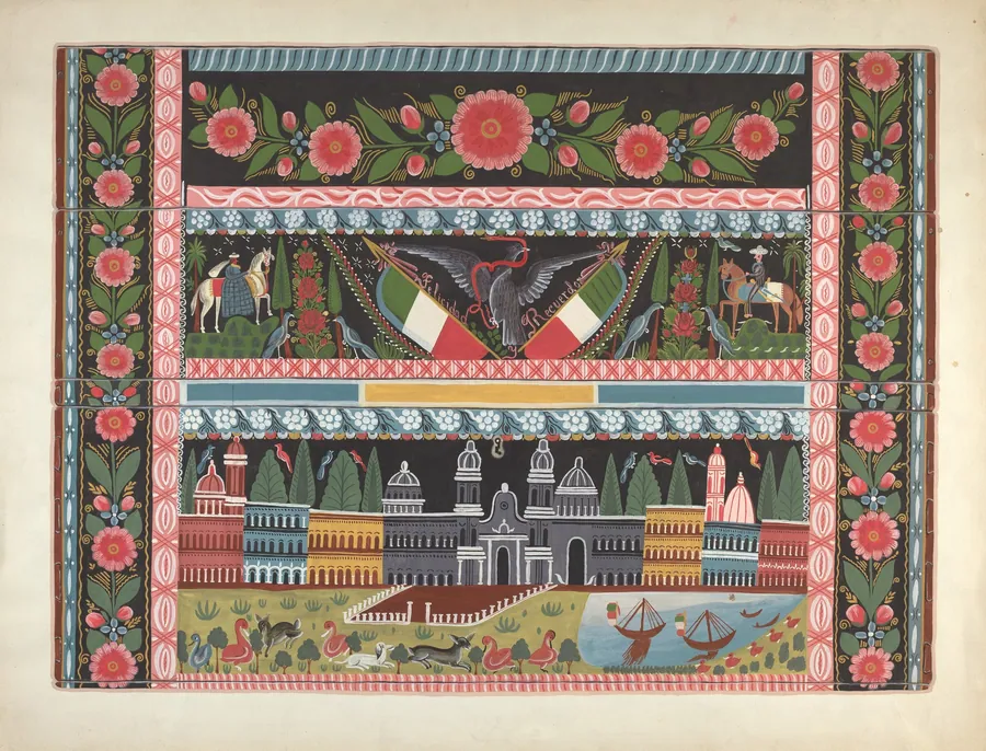 Painted Chest, Michoacan by Chester Faris