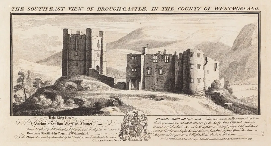 The South-East View of Wardour Castle, in the County of Wilts by Samuel Buck