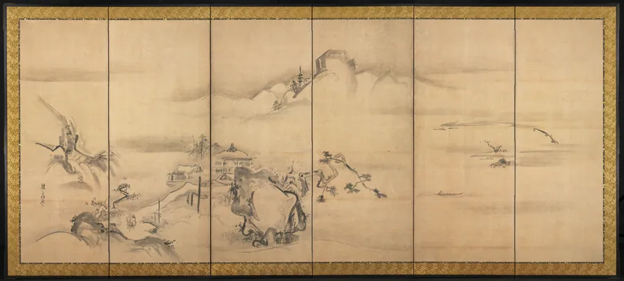 Eight Views of the Xiao and Xiang Rivers by Watanabe Shikō