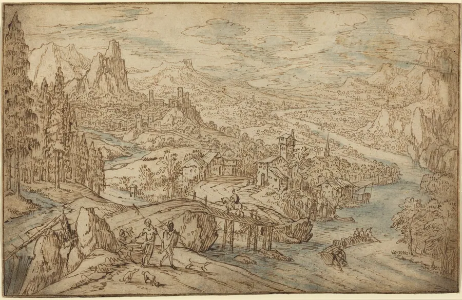 River Landscape by Tobias Verhaecht