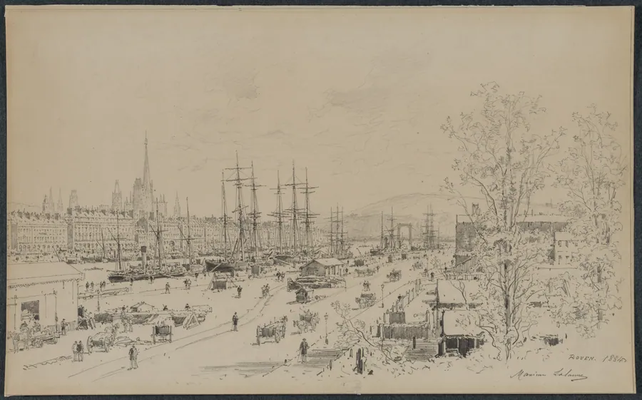Port of Rouen by Maxime Lalanne