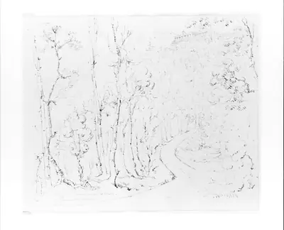 Catskill Mountain House from Pine Orchard (from Sketchbook)