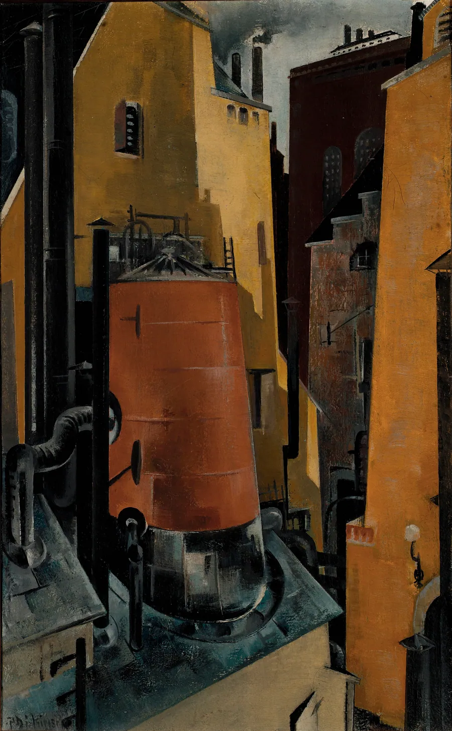 Industry by Preston Dickinson, born New York City 1889-died Irun, Spain 1930