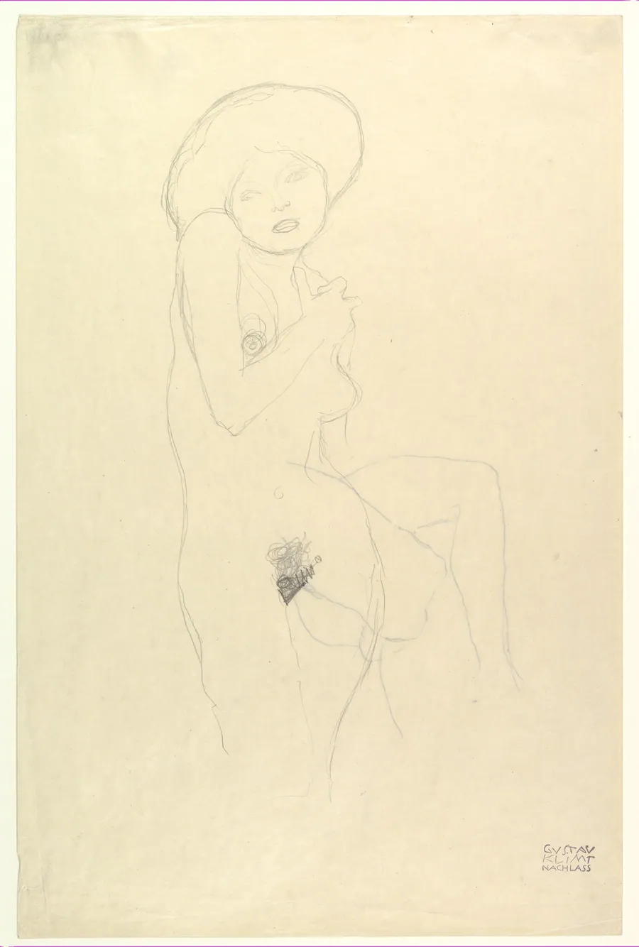 Standing Nude by Gustav Klimt