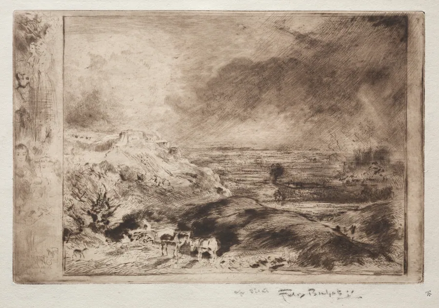 The Storm, after Constable by Félix Hilaire Buhot